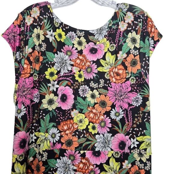 AFRM Lizette Floral Ruched Cutout Jersey Maxi Dress Size 3X/3T - Picture 9 of 11